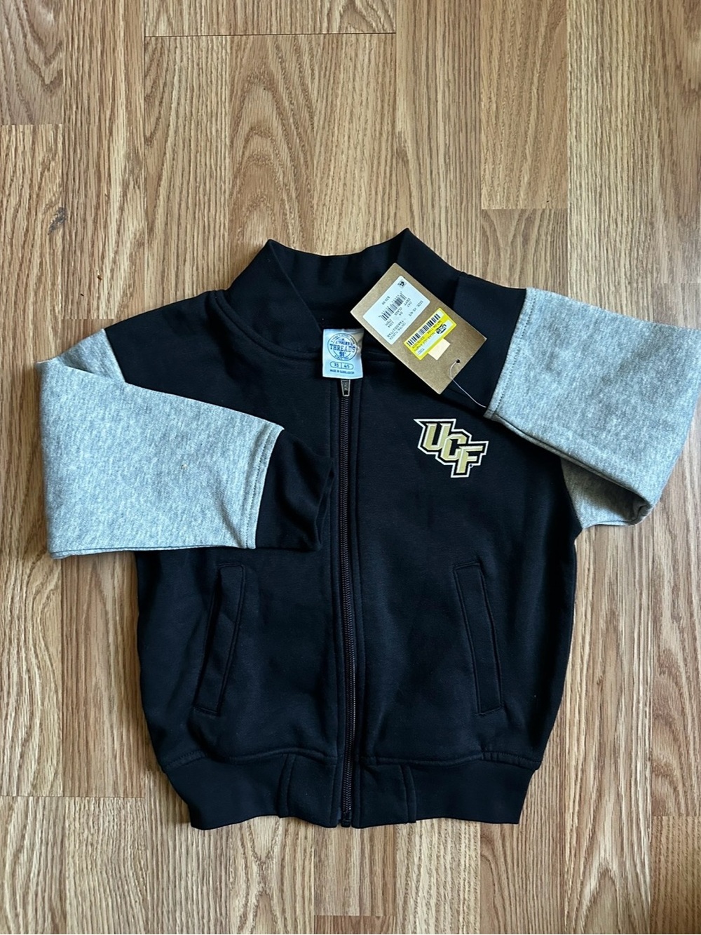 Thread & Supply Black and Gray UCF Kids Zip Jacket